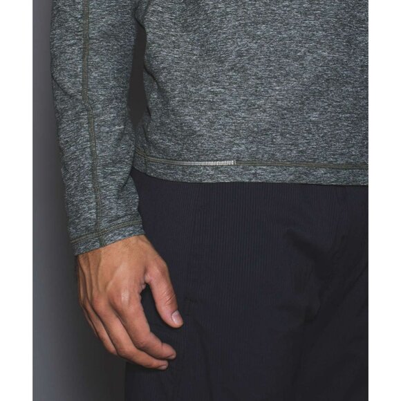 Lululemon Mens Surge Long Sleeve Henley Button Up Casual Athletic T-Shirt Jersey - Picture 4 of 11